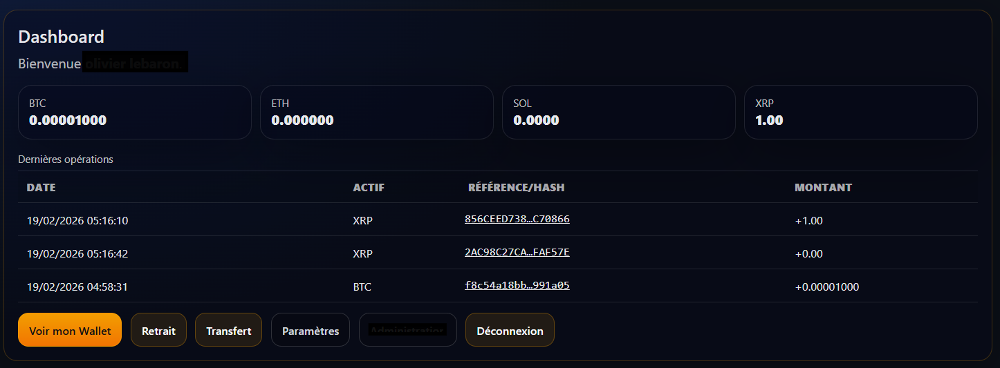Aperçu Wallet